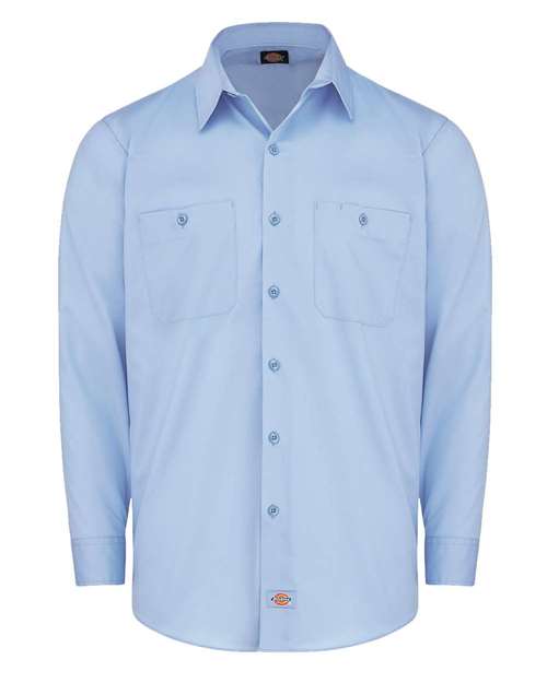 Dickies Men's Industrial Worktech Ventilated Long Sleeve Work Shirt - LL51 - EMBROIDERED