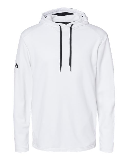 Adidas Men's Textured Mixed Media Midweight Hooded Sweatshirt - A530 - EMBROIDERED