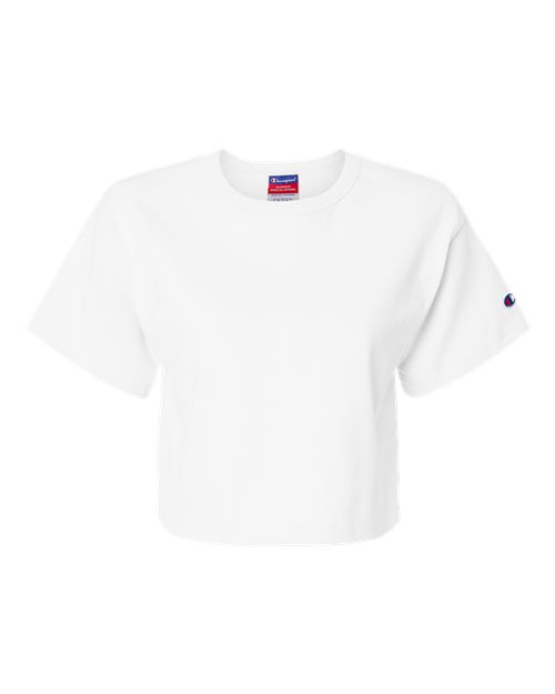 Champion Women's Heritage Jersey Crop T-Shirt - T453W - EMBROIDERED