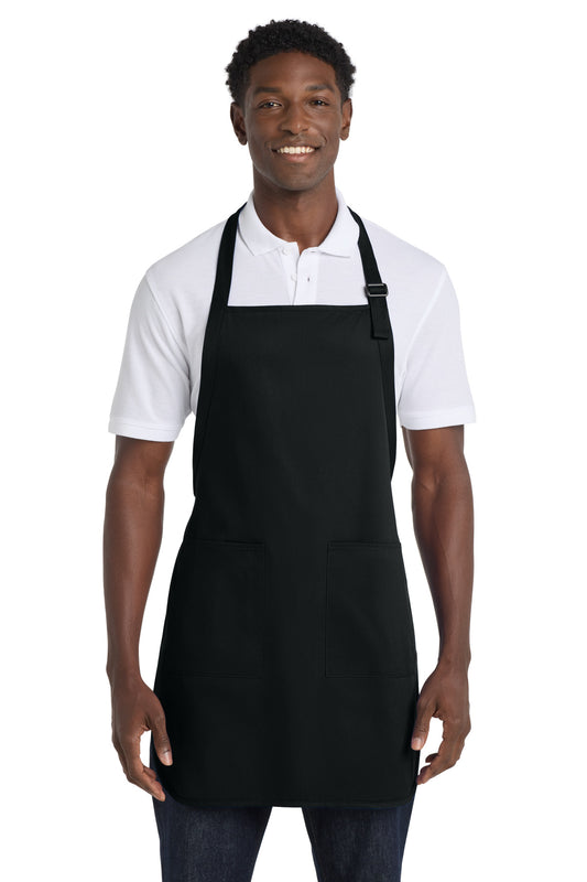 Port Authority Full-Length Apron with Pockets. A500 - EMBROIDERED
