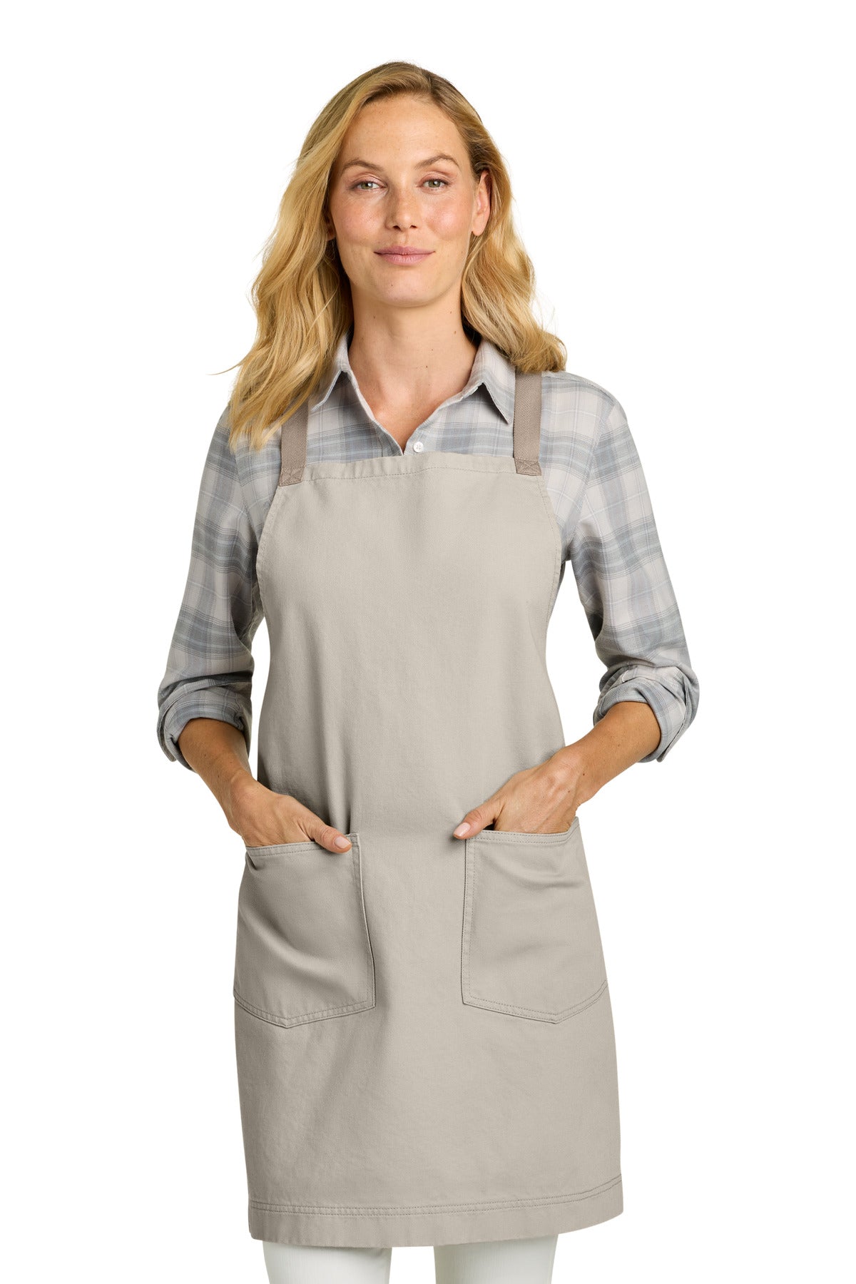 Port Authority Signature Heavy Twill Crossback Apron A902 - EMBROIDERED