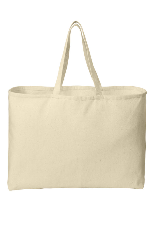 Port Authority - Ideal Twill Jumbo Tote. B300 - EMBROIDERED