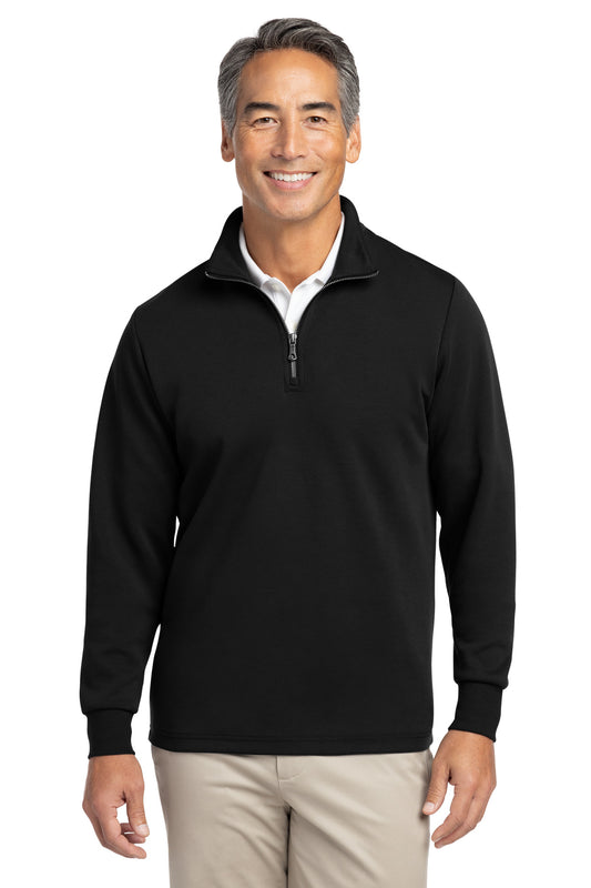 Brooks Brothers Double-Knit 1/4-Zip BB18206 - EMBROIDERED