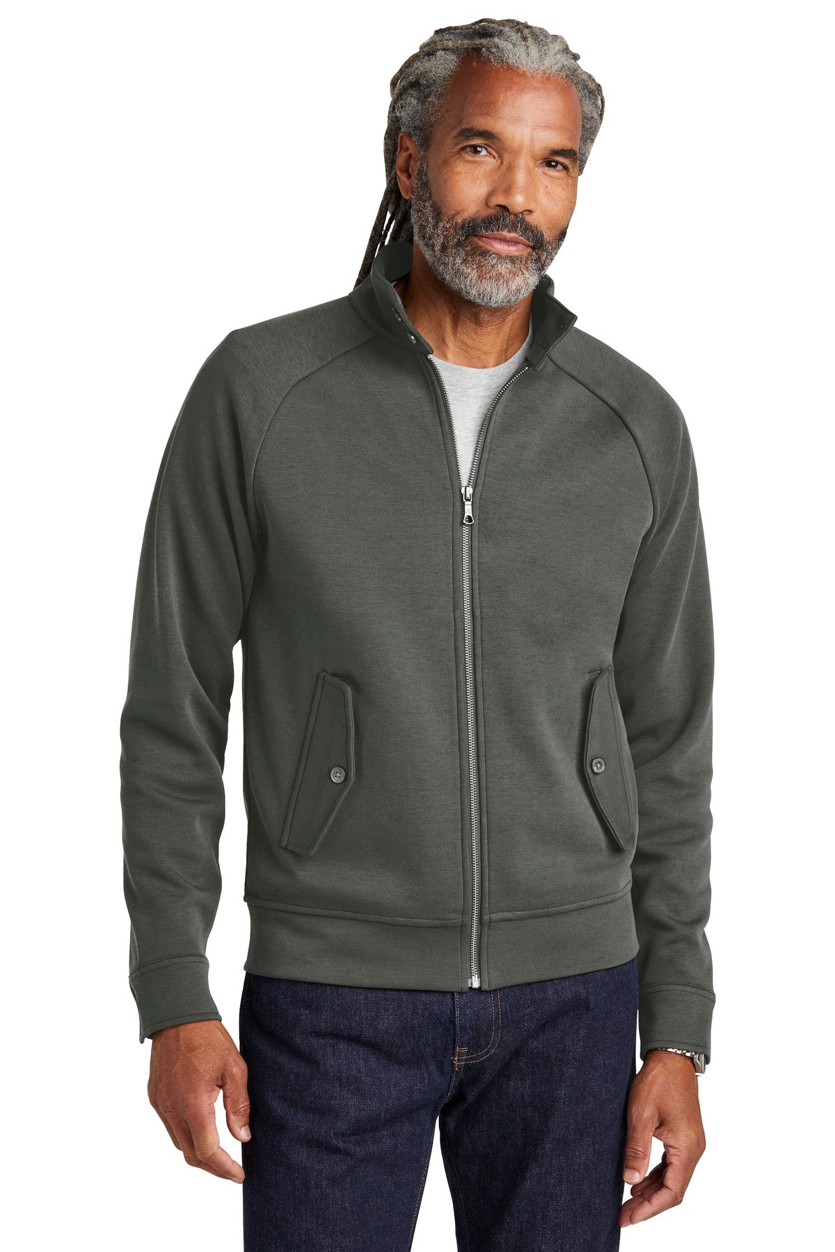 Brooks Brothers Double-Knit Full-Zip BB18210 - EMBROIDERED