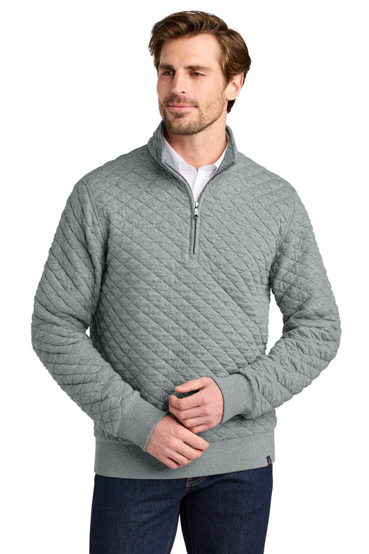 Brooks Brothers Diamond Quilt 1/4-Zip BB18212 - EMBROIDERED