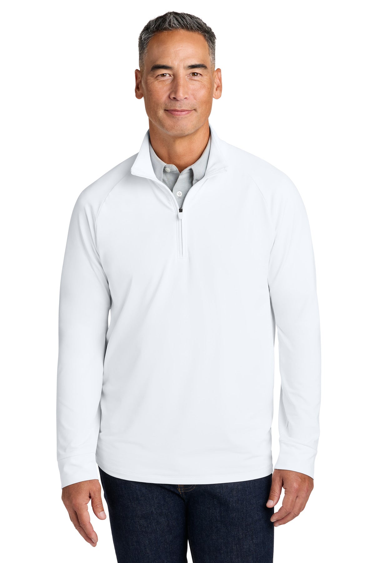 Brooks Brothers Luxe Performance 1/4-Zip BB18214 - EMBROIDERED