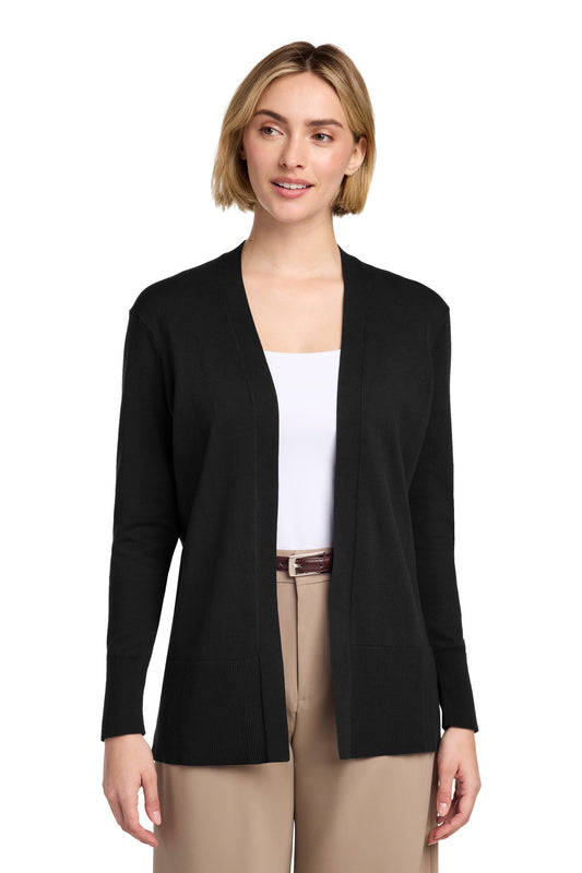 Brooks Brothers Women's Cotton Stretch Long Cardigan Sweater BB18403 - EMBROIDERED