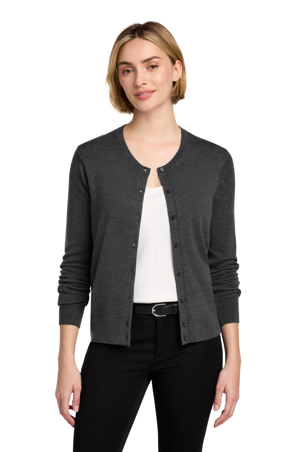 Brooks Brothers Women's Washable Merino Cardigan Sweater BB18413 - EMBROIDERED