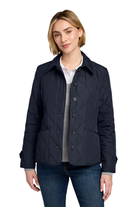 Brooks Brothers Women's Quilted Jacket BB18601 - EMBROIDERED