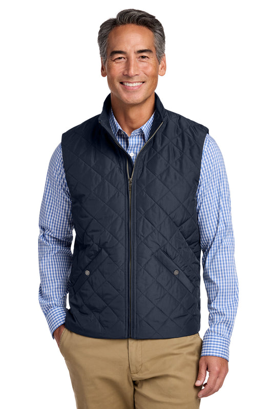 Brooks Brothers Quilted Vest BB18602 - EMBROIDERED