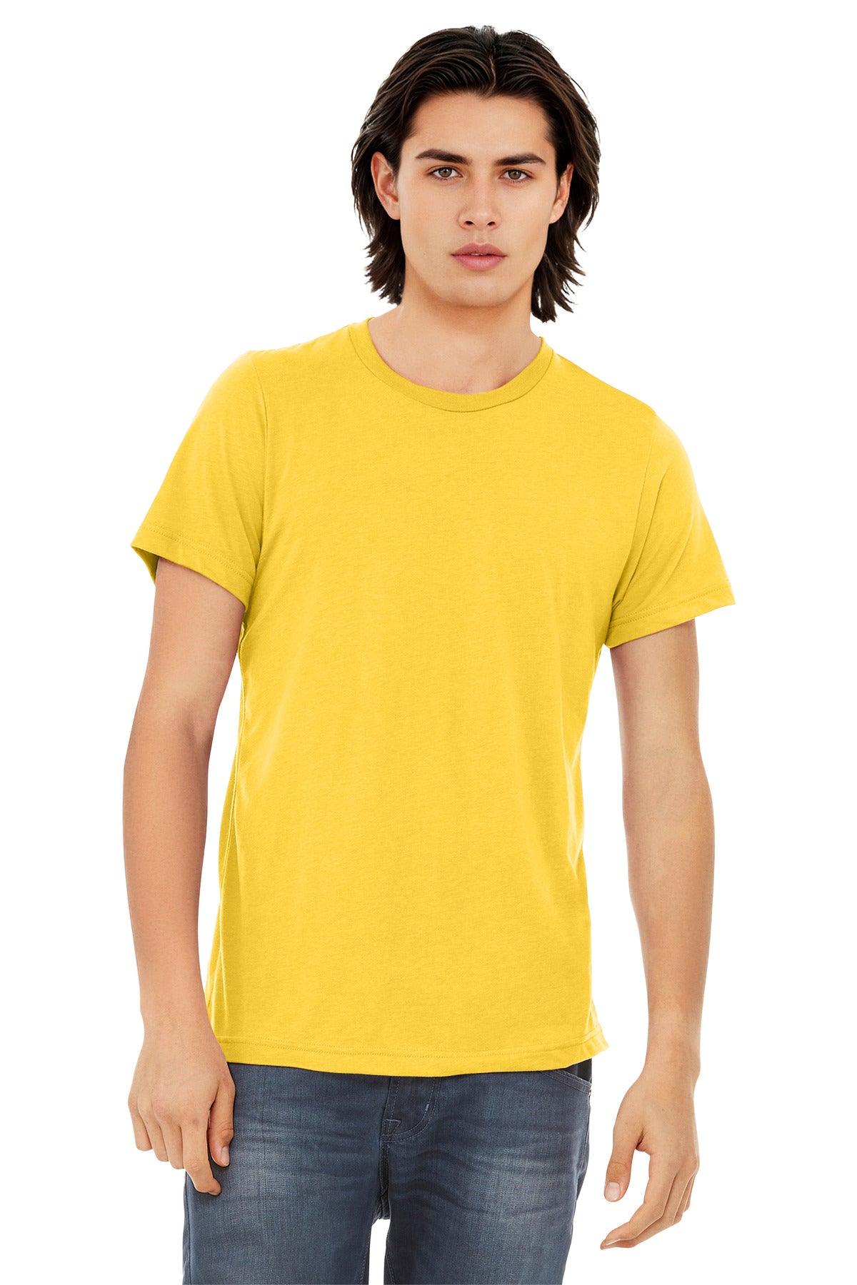 BELLA+CANVAS Unisex Triblend Short Sleeve Tee. BC3413 - EMBROIDERED