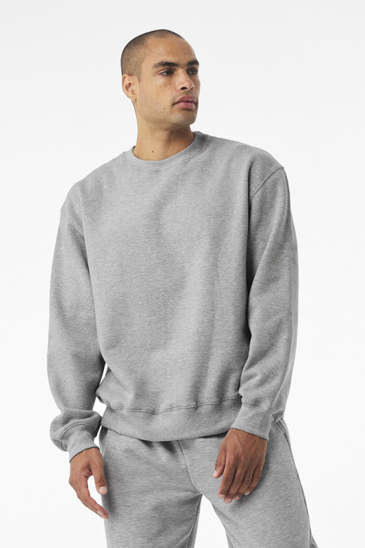 BELLA+CANVAS Unisex 10-Ounce Heavyweight Crewneck Sweatshirt BC4711 - EMBROIDERED