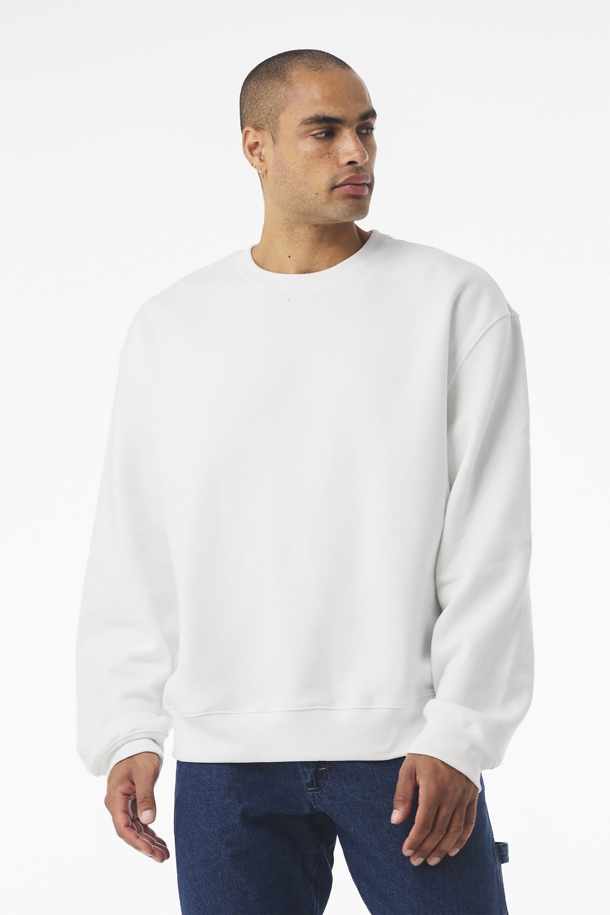 BELLA+CANVAS Unisex 10-Ounce Heavyweight Crewneck Sweatshirt BC4711 - EMBROIDERED