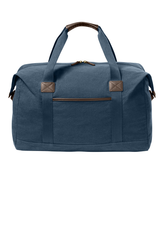 Port Authority Washed Canvas Duffel BG8030 - EMBROIDERED