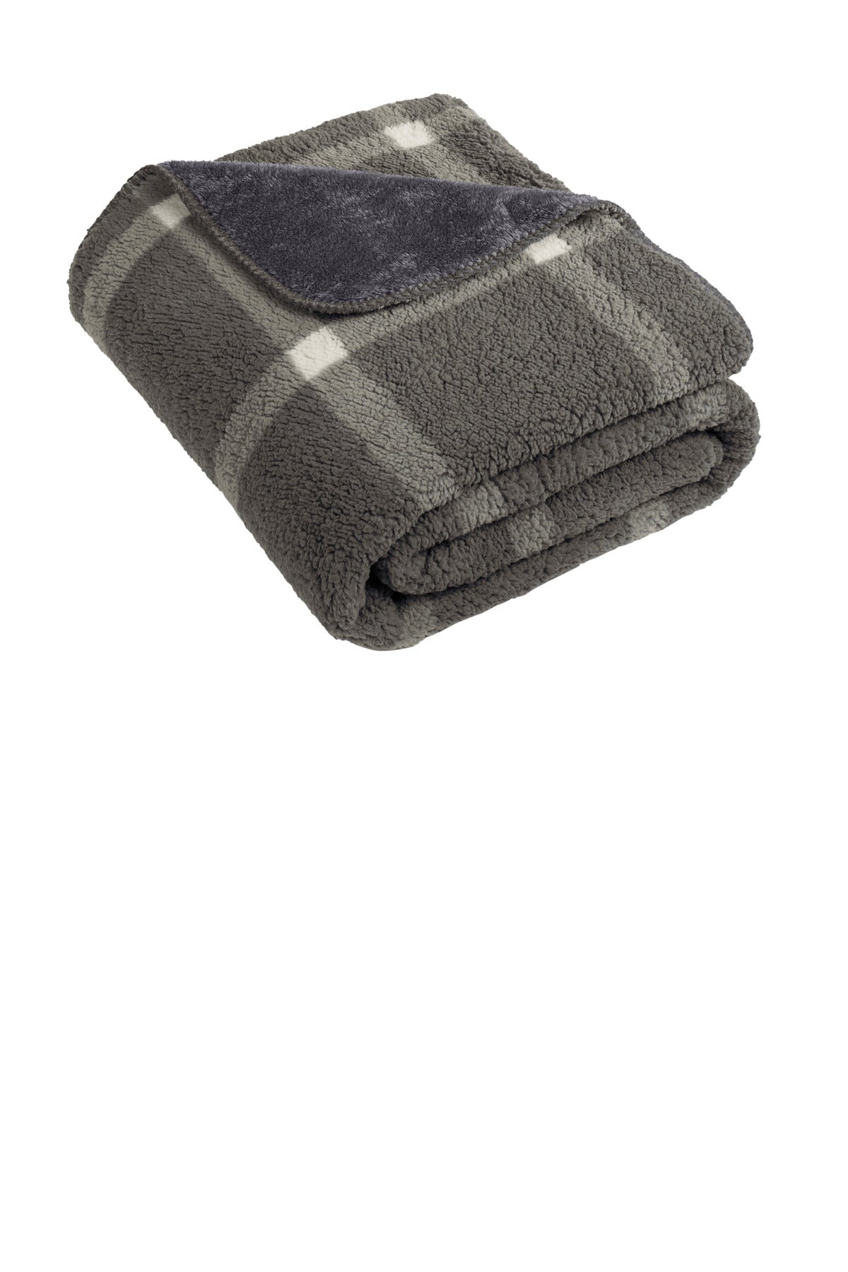 Port Authority Double-Sided Sherpa/Plush Blanket BP48 - EMBROIDERED