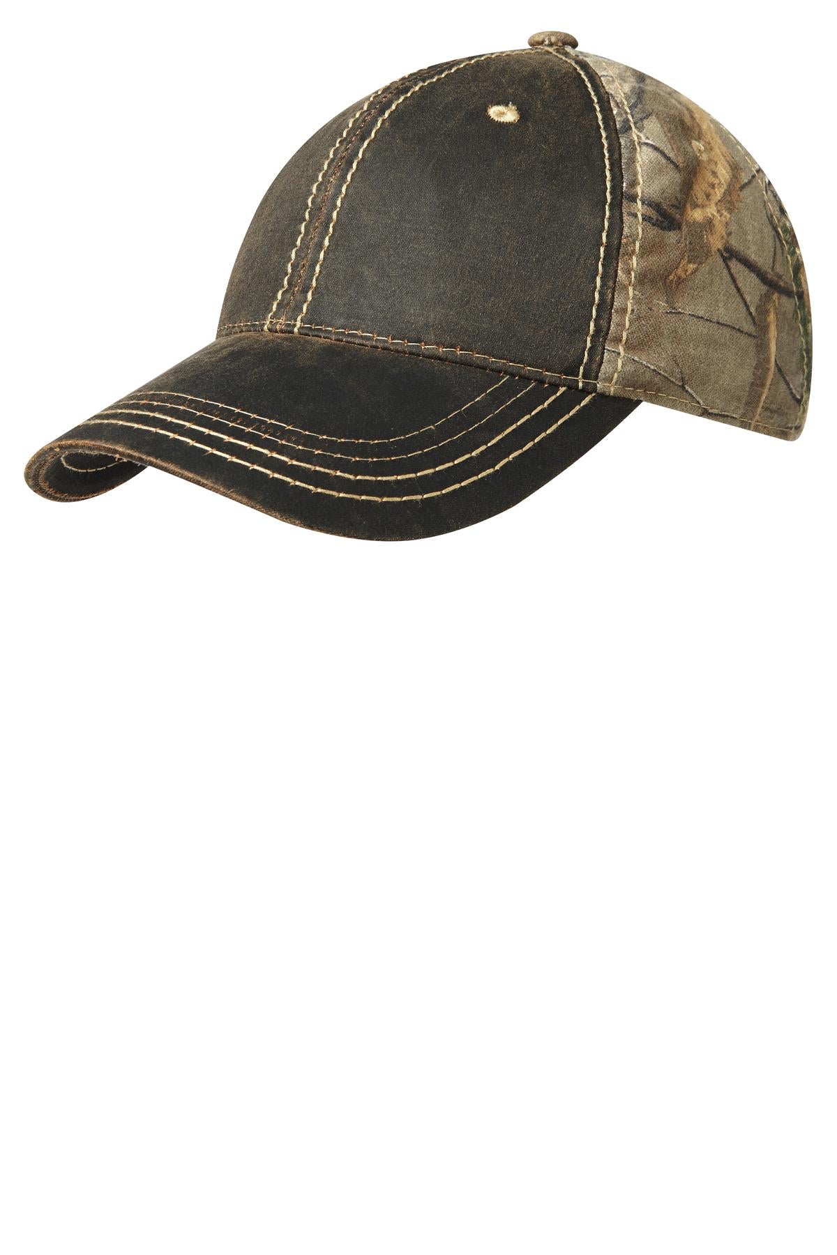 Port Authority Pigment Print Camouflage Cap. C819 - EMBROIDERED