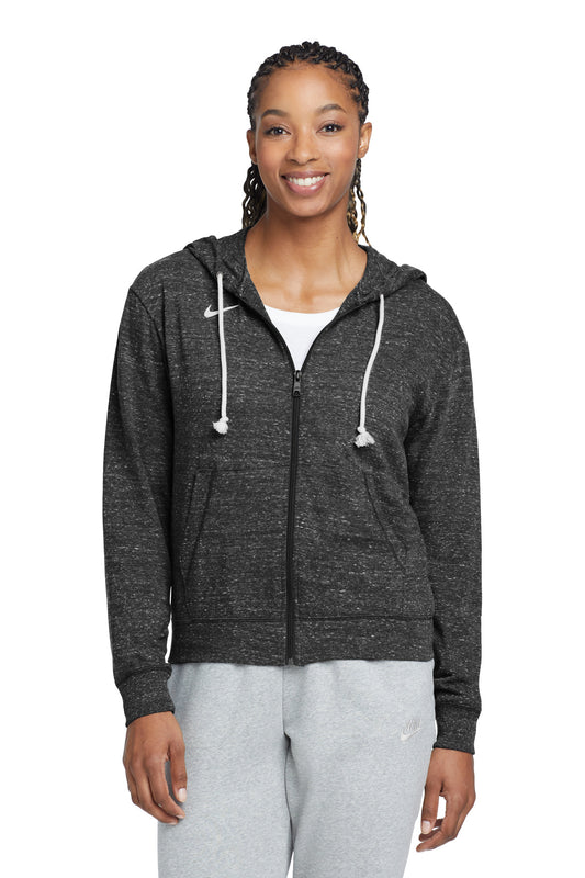 Nike Women's Gym Vintage Full-Zip Hoodie CN9402 - EMBROIDERED