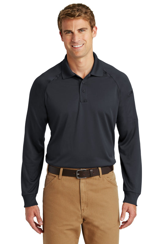 CornerStone - Select Long Sleeve Snag-Proof Tactical Polo. CS410LS - EMBROIDERED