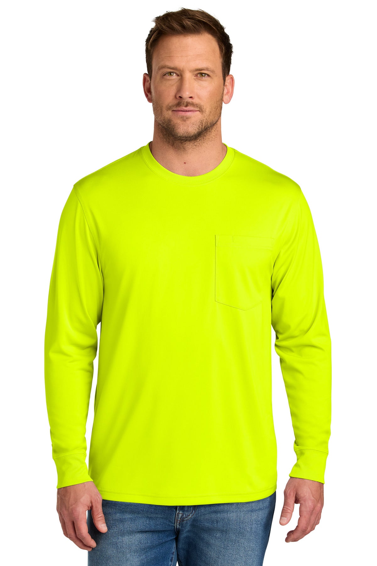 CornerStone Workwear Pro Long Sleeve Pocket Tee CS440LSP - EMBROIDERED