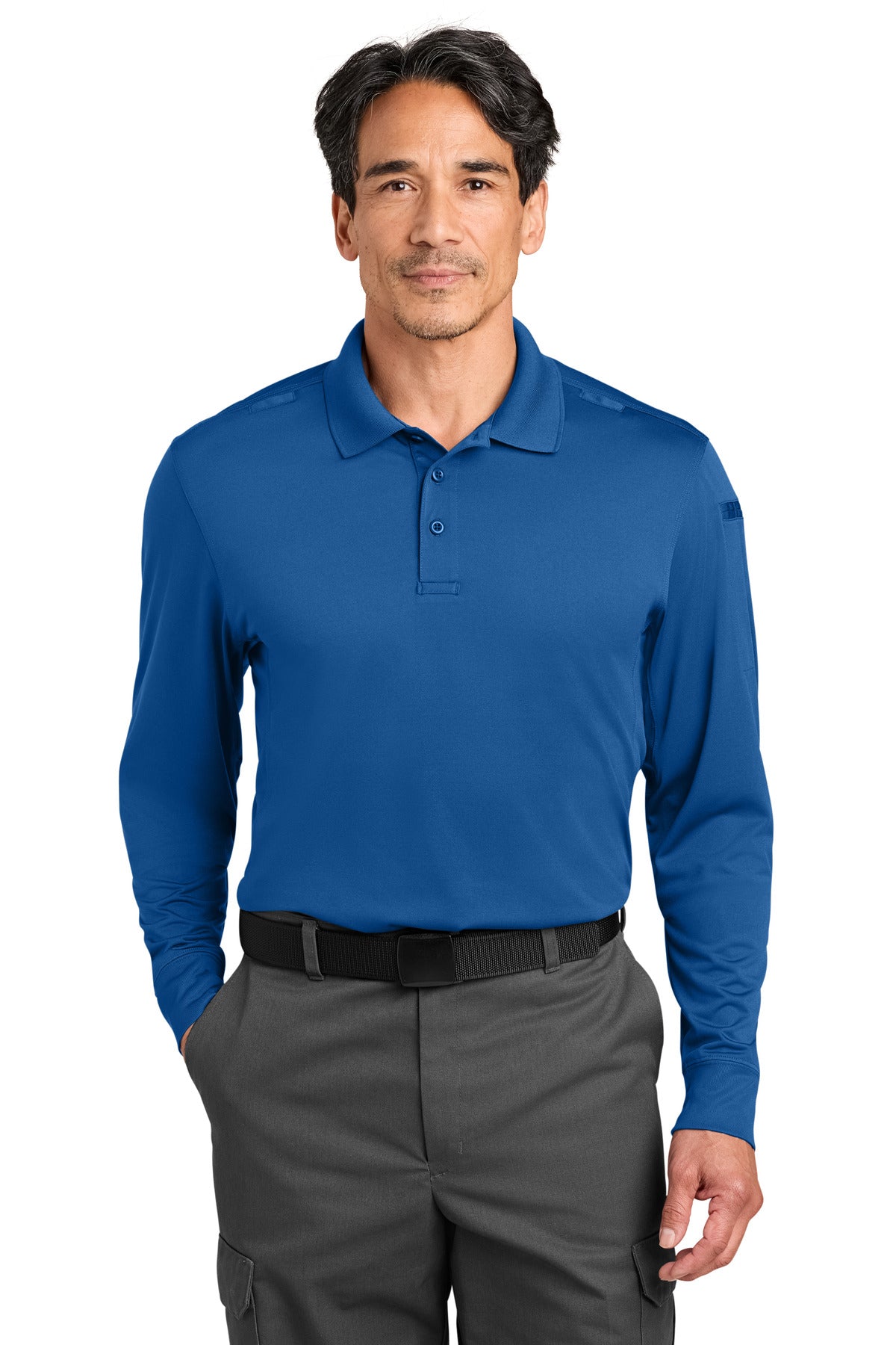 CornerStone Workwear Pro Tactical Long Sleeve Polo CS452LS - EMBROIDERED