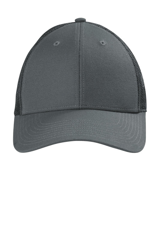 CornerStone Canvas Mesh Back Cap. CS811 - EMBROIDERED