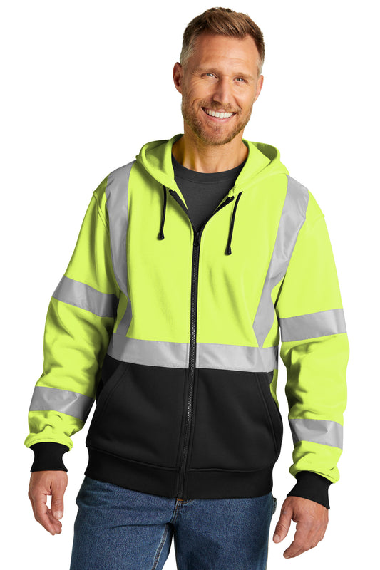 CornerStone A107 Class 3 Heavy-Duty Fleece Full-Zip Hoodie CSF300
