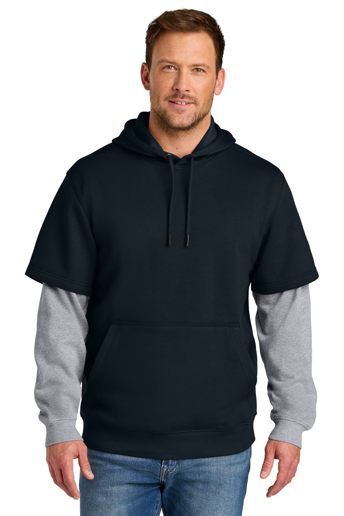 CornerStone Tough Fleece Layered Hoodie CSF632 - EMBROIDERED