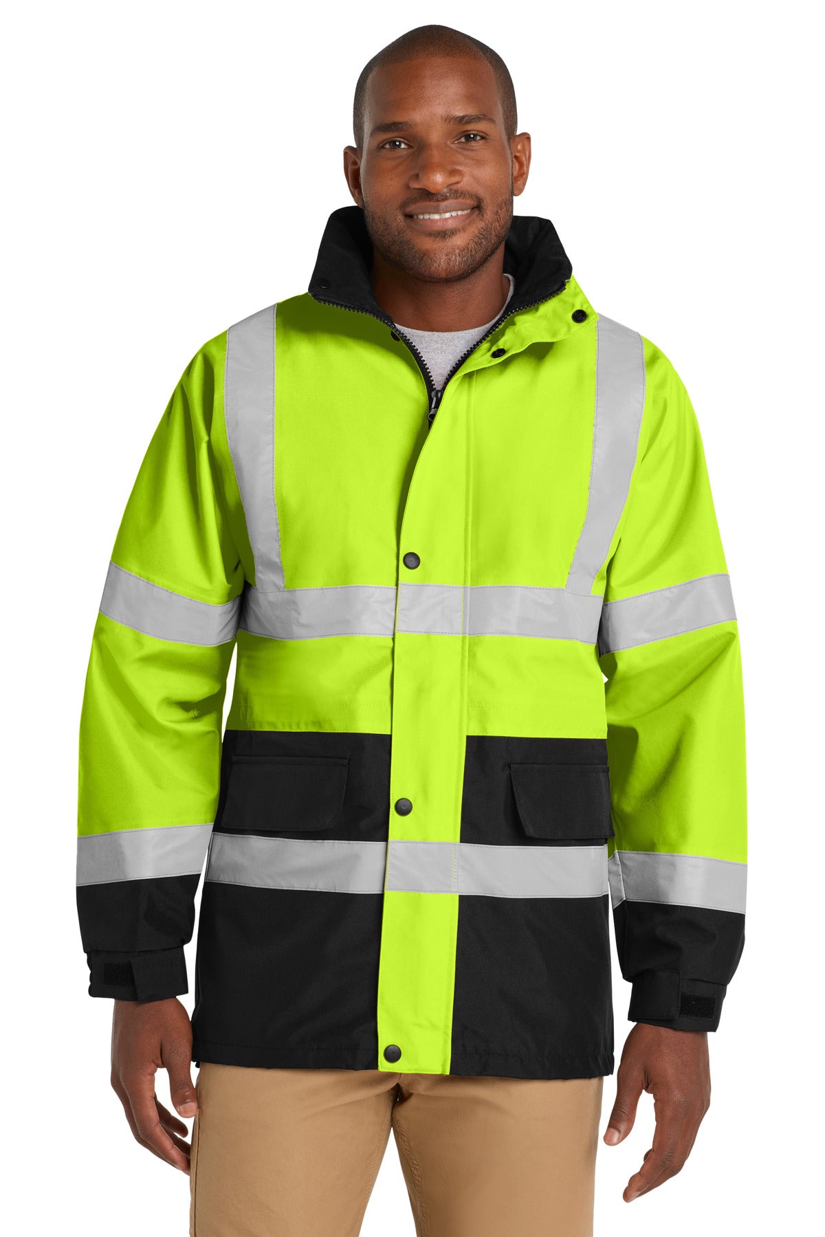 CornerStone - ANSI 107 Class 3 Waterproof Parka. CSJ24 - EMBROIDERED