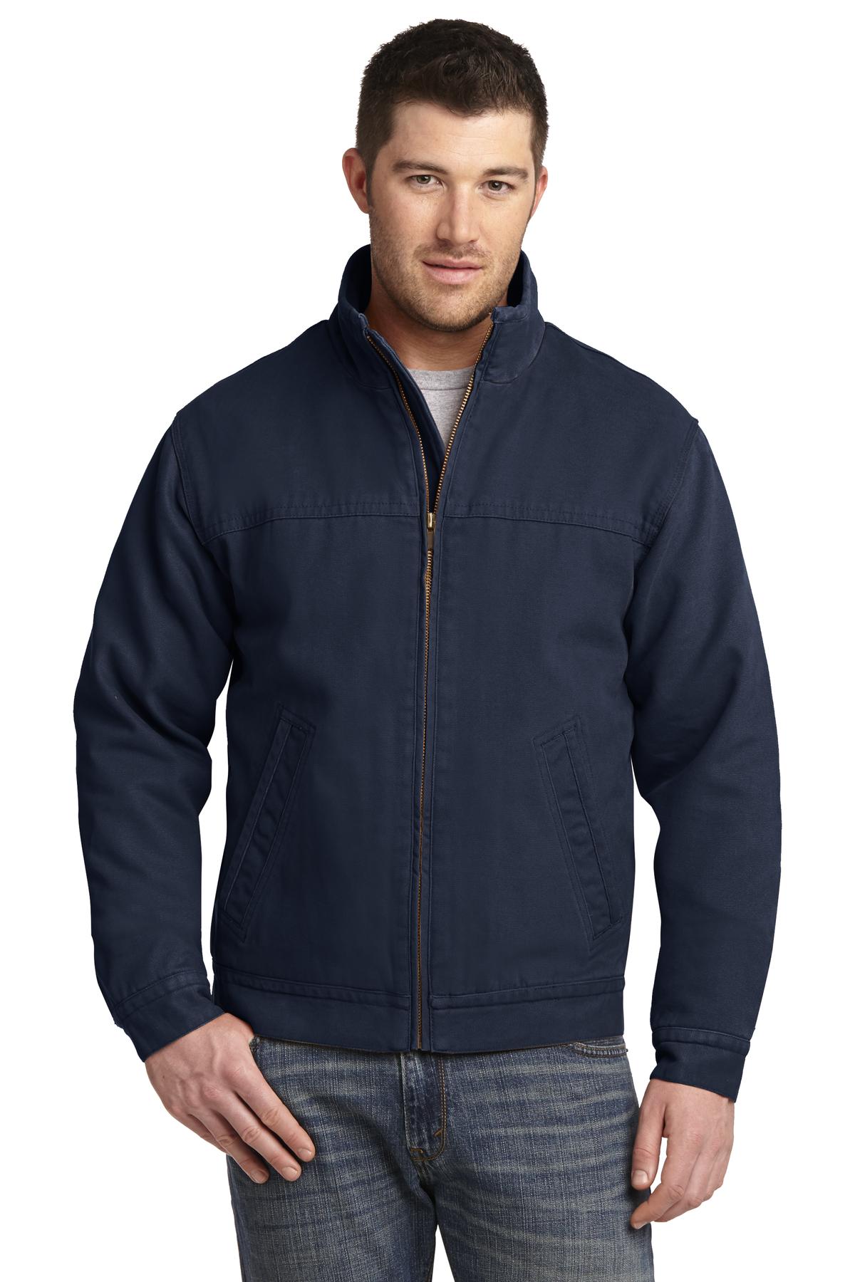 CornerStone Washed Duck Cloth Flannel-Lined Work Jacket. CSJ40 - EMBROIDERED