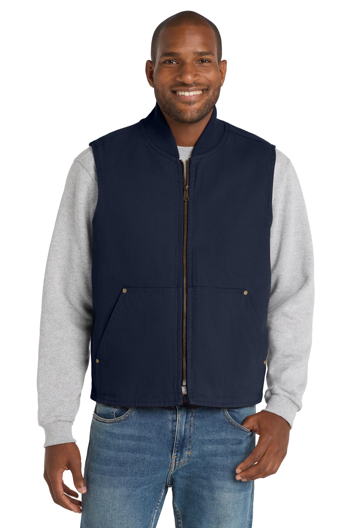 CornerStone Washed Duck Cloth Vest. CSV40 - EMBROIDERED