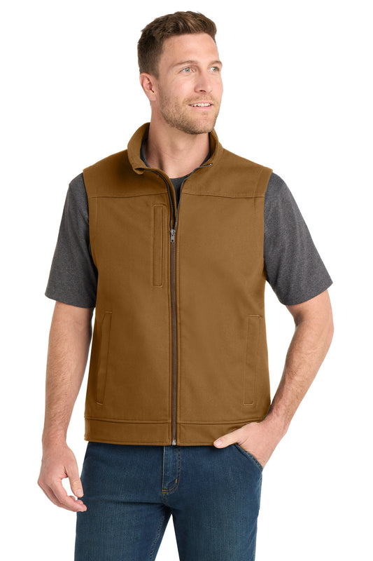 CornerStone Duck Bonded Soft Shell Vest CSV60 - EMBROIDERED
