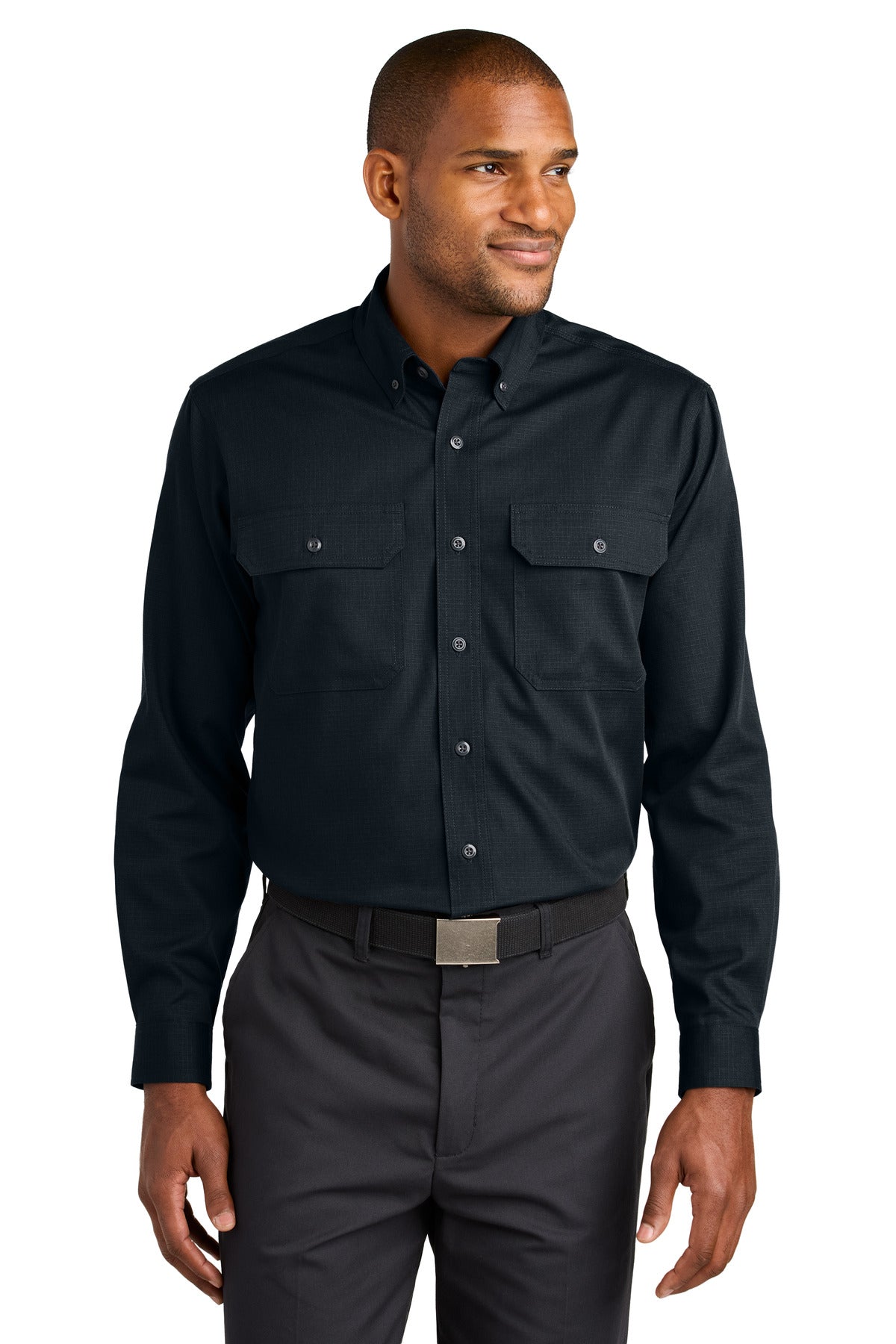 CornerStone Long Sleeve Select Ripstop Shirt CSW174 - EMBROIDERED