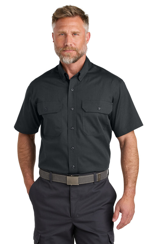 CornerStone Short Sleeve Select Ripstop Shirt CSW175 - EMBROIDERED