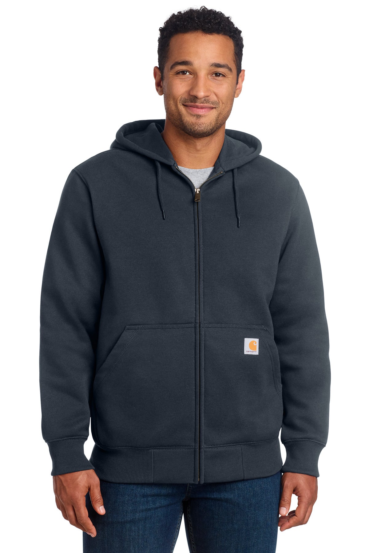 Carhartt Rain Defender Paxton Heavyweight Hooded Zip-Front Sweatshirt. CT100614 - EMBROIDERED