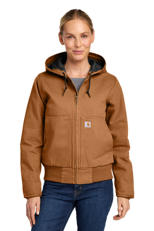 Carhartt Women's Washed Duck Active Jac. CT104053 - EMBROIDERED
