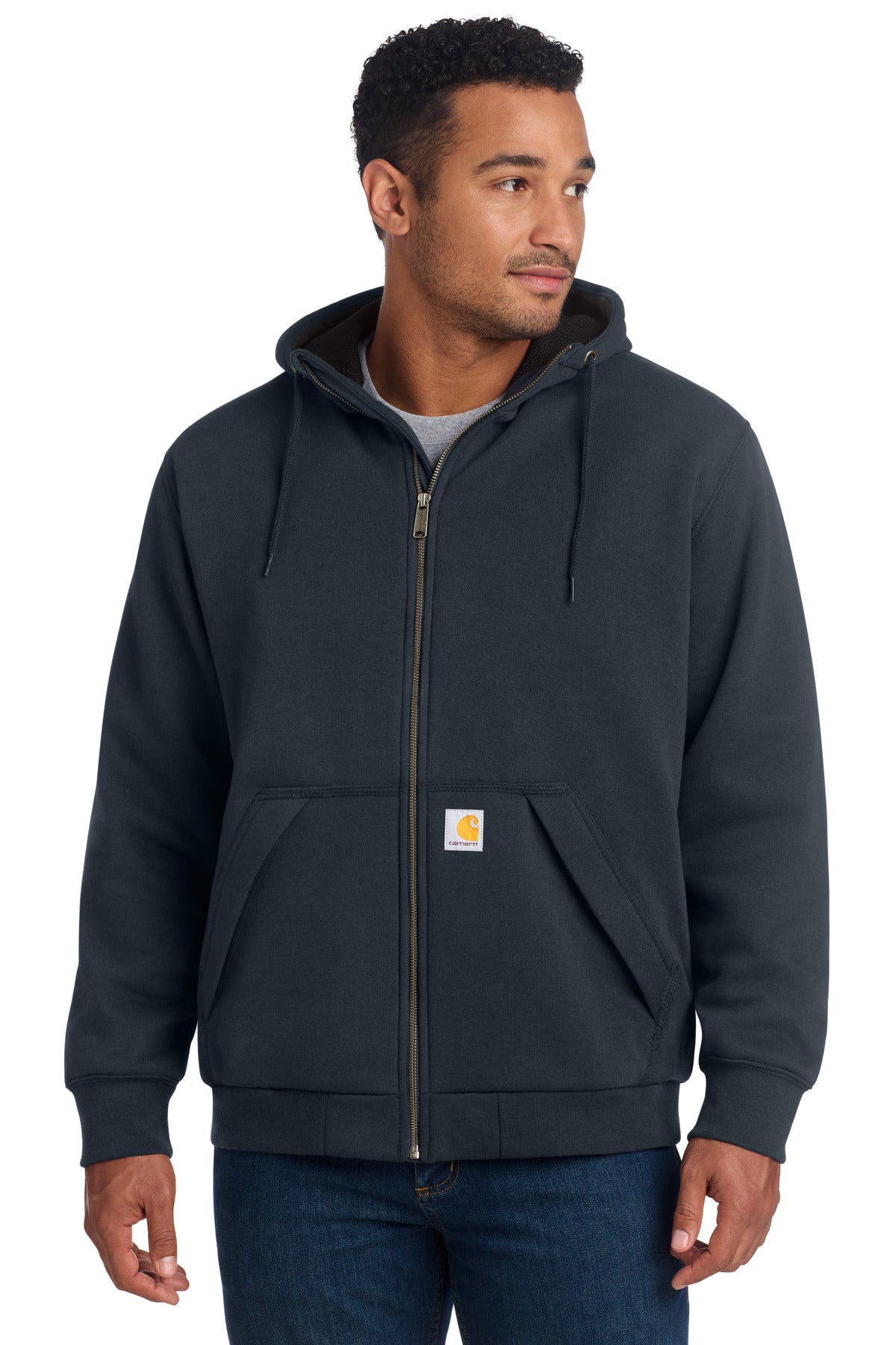 Carhartt Midweight Thermal-Lined Full-Zip Sweatshirt CT104078 - EMBROIDERED
