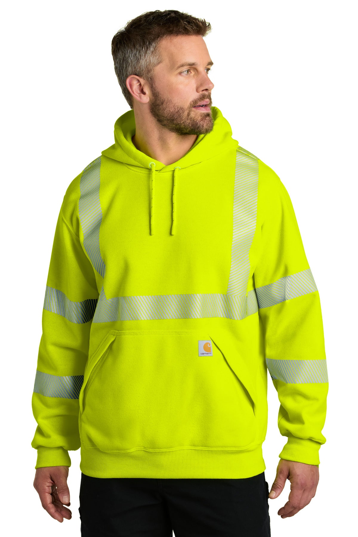 Carhartt ANSI 107 Class 3 Hooded Sweatshirt CT104987 - EMBROIDERED
