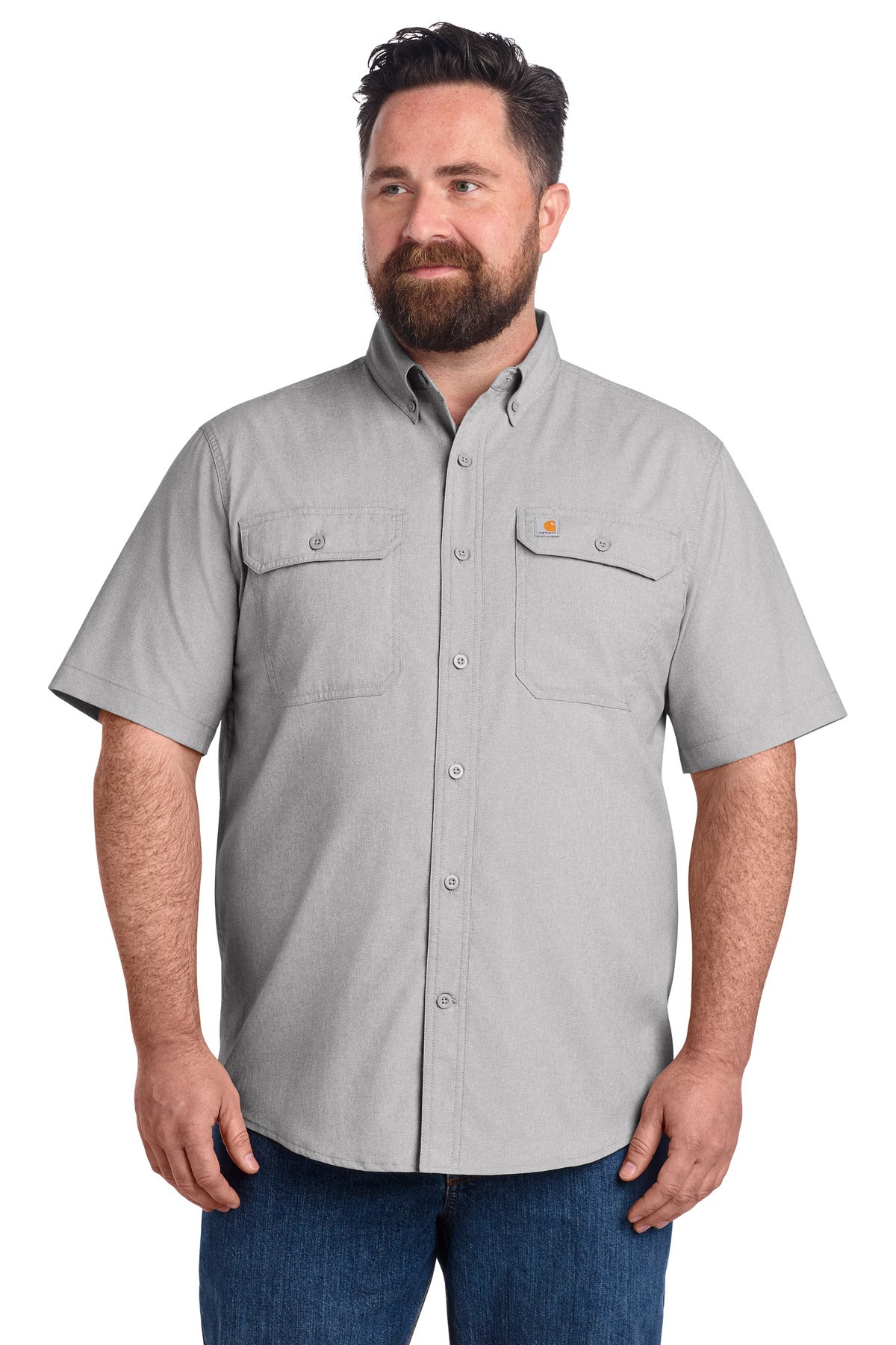 Carhartt Force Solid Short Sleeve Shirt CT105292 - EMBROIDERED