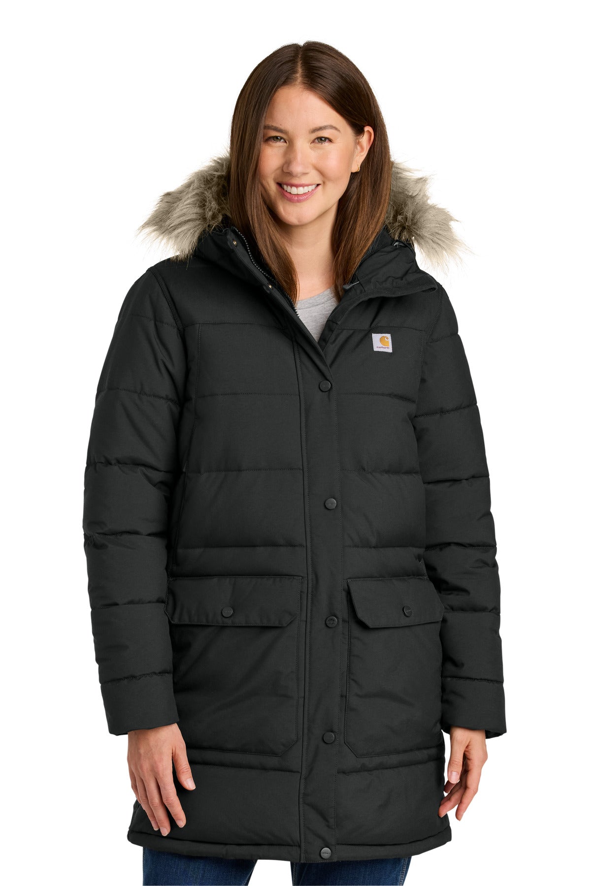 Carhartt Women's Montana Insulated Hooded Coat CT105456 - EMBROIDERED