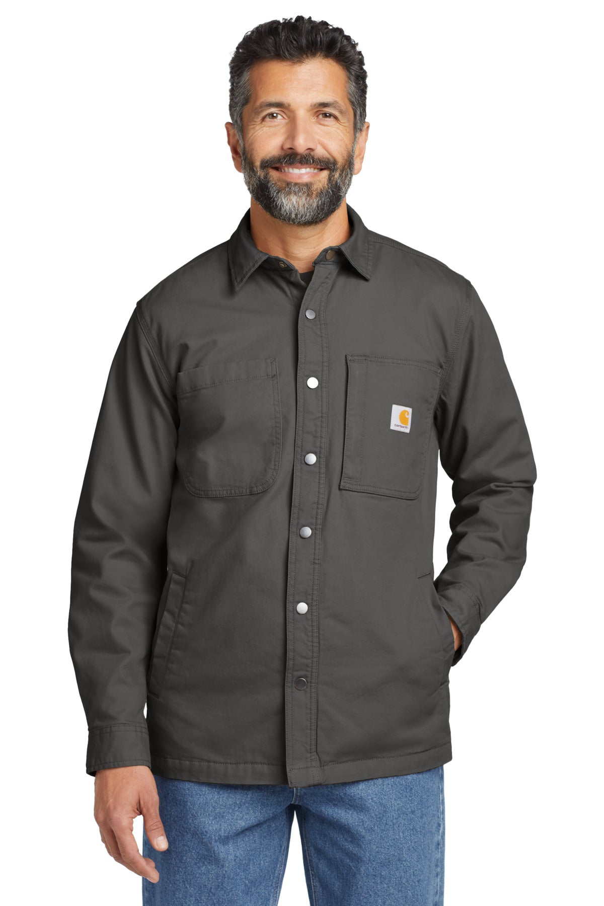 Carhartt Rugged Flex Fleece-Lined Shirt Jac CT105532 - EMBROIDERED