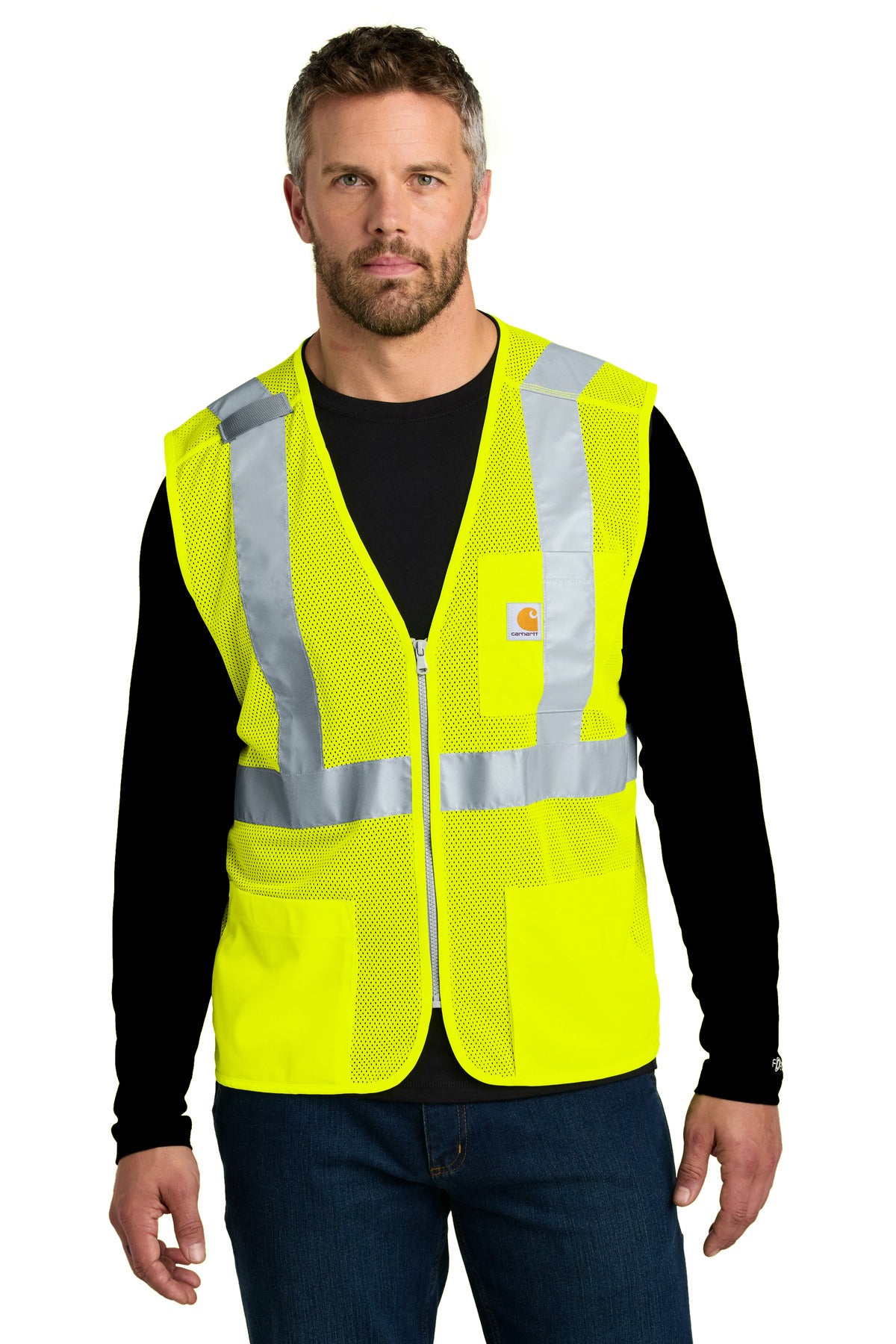Carhartt ANSI Class 2 Mesh Zip-Front Vest CT106171 - EMBROIDERED