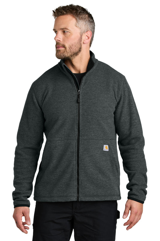 Carhartt Textured Full-Zip Fleece Jacket CT106416 - EMBROIDERED