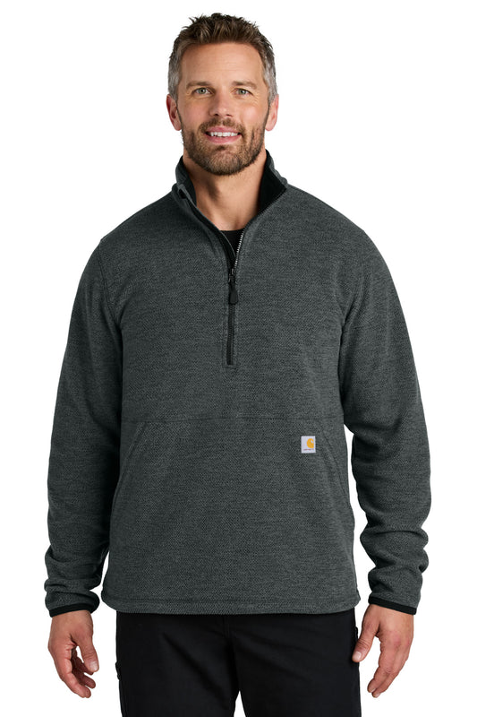 Carhartt Textured 1/2-Zip Fleece Jacket CT106417 - EMBROIDERED