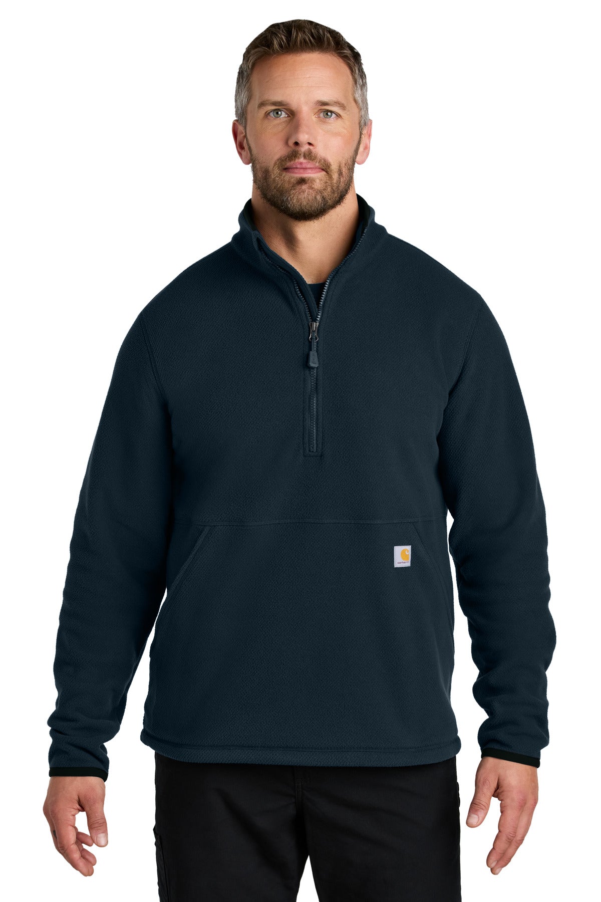 Carhartt Textured 1/2-Zip Fleece Jacket CT106417 - EMBROIDERED