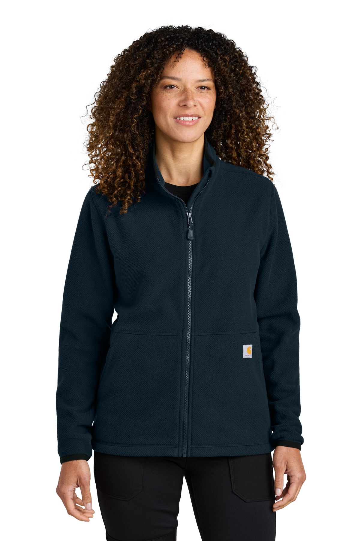 Carhartt Women's Textured Full-Zip Fleece Jacket CT106419 - EMBROIDERED