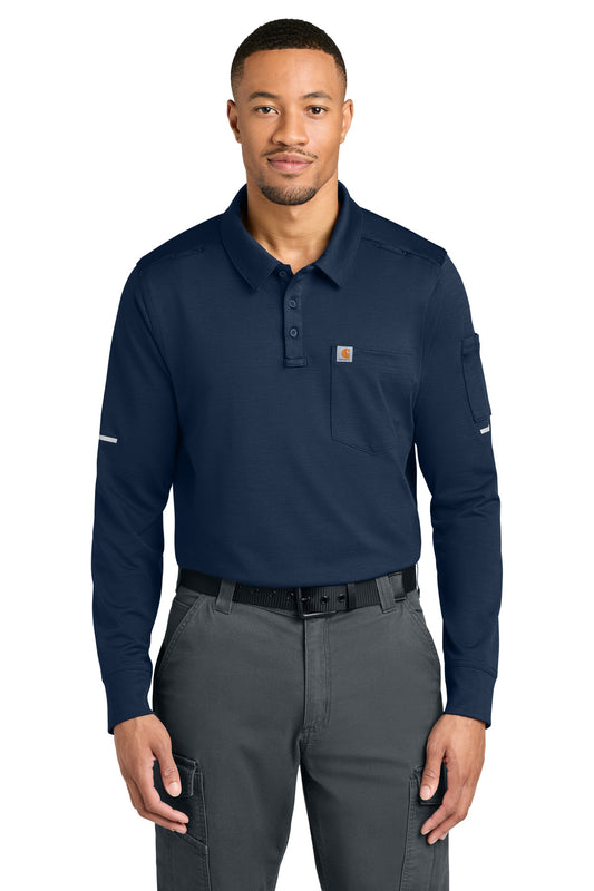 Carhartt FLD & RSCU Long Sleeve Polo CTC16129 - EMBROIDERED