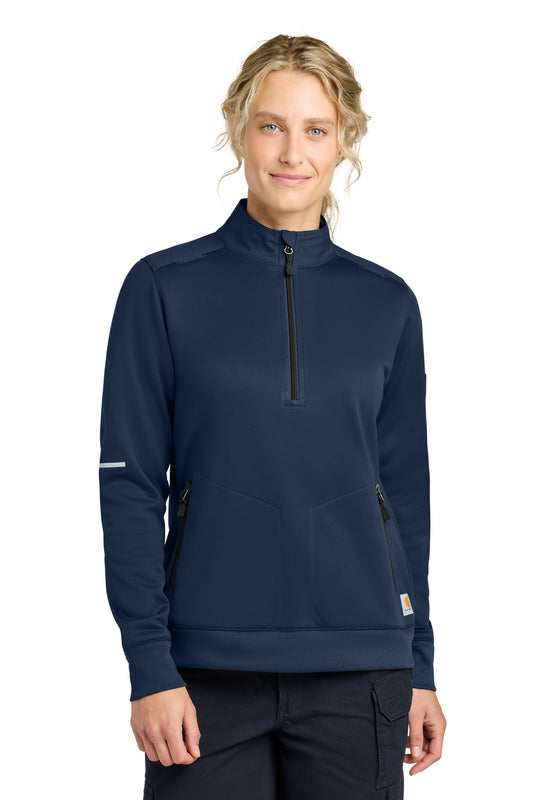 Carhartt Women's FLD & RSCU 1/2-Zip Mid-Layer CTC82912 - EMBROIDERED