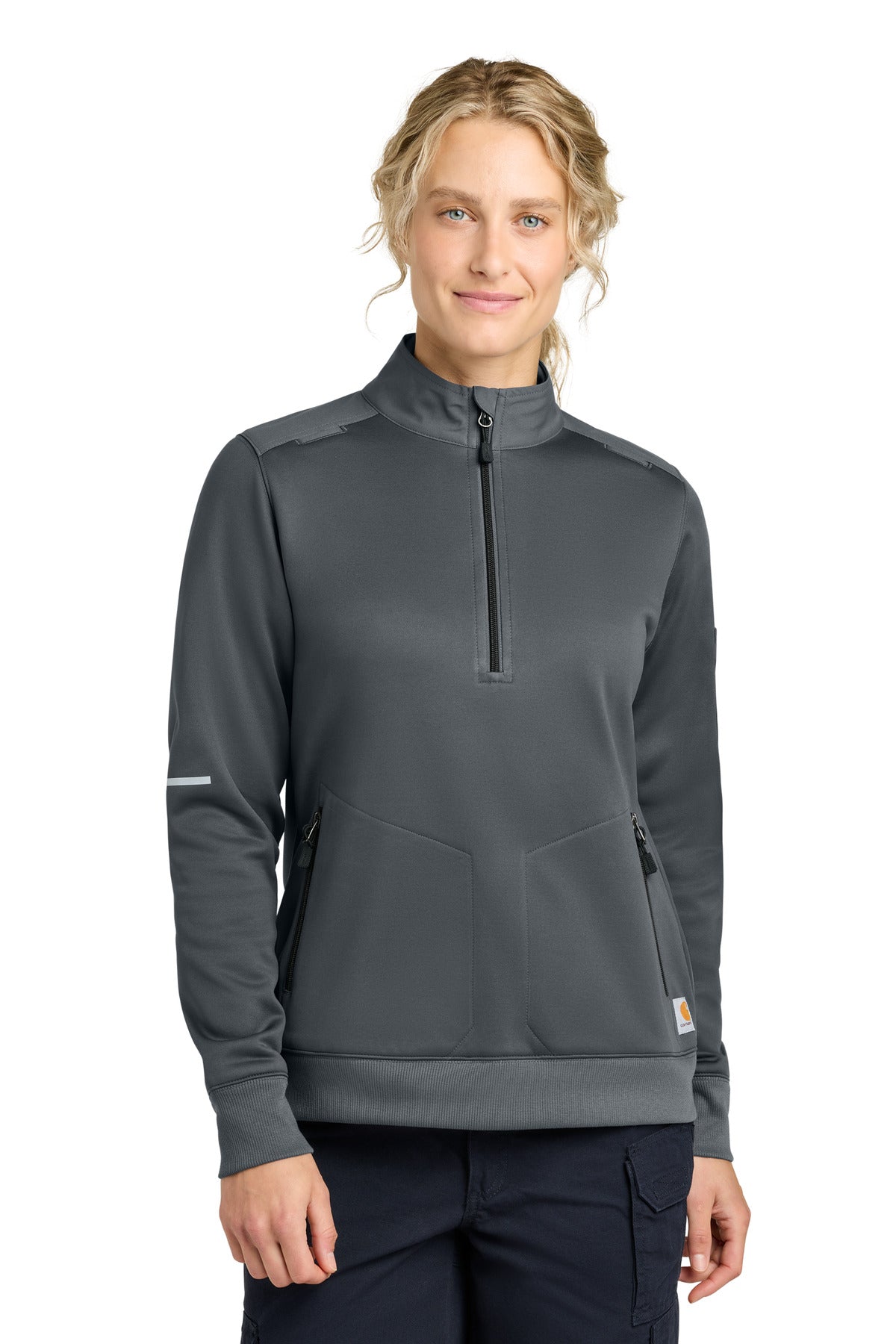Carhartt Women's FLD & RSCU 1/2-Zip Mid-Layer CTC82912 - EMBROIDERED