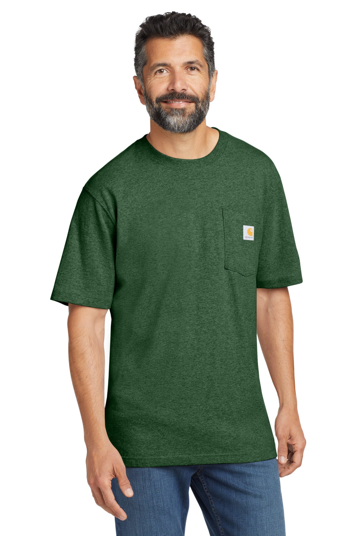 Carhartt Workwear Pocket Short Sleeve T-Shirt. CTK87 - EMBROIDERED