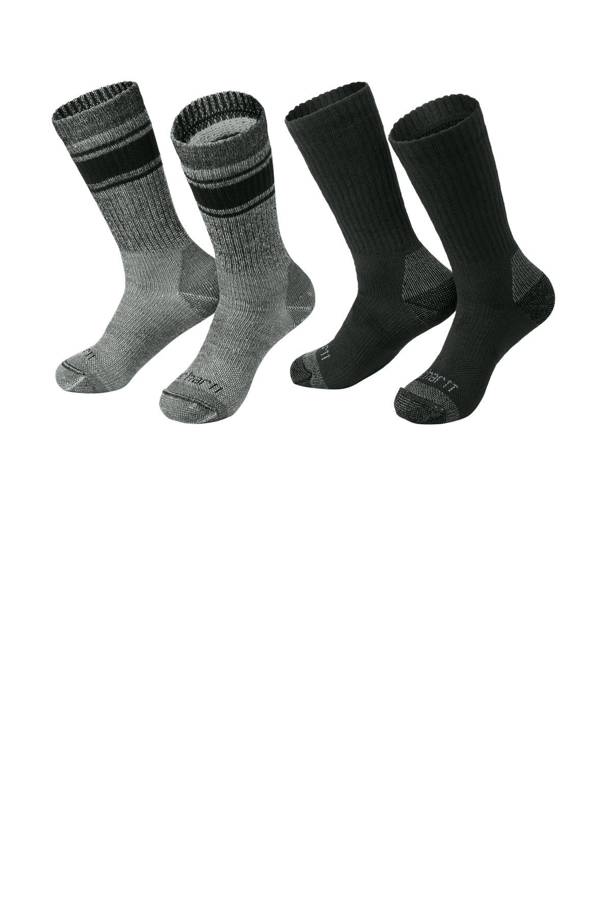Carhartt Heavyweight Crew Sock (4-Pack) CTSC1054 - EMBROIDERED